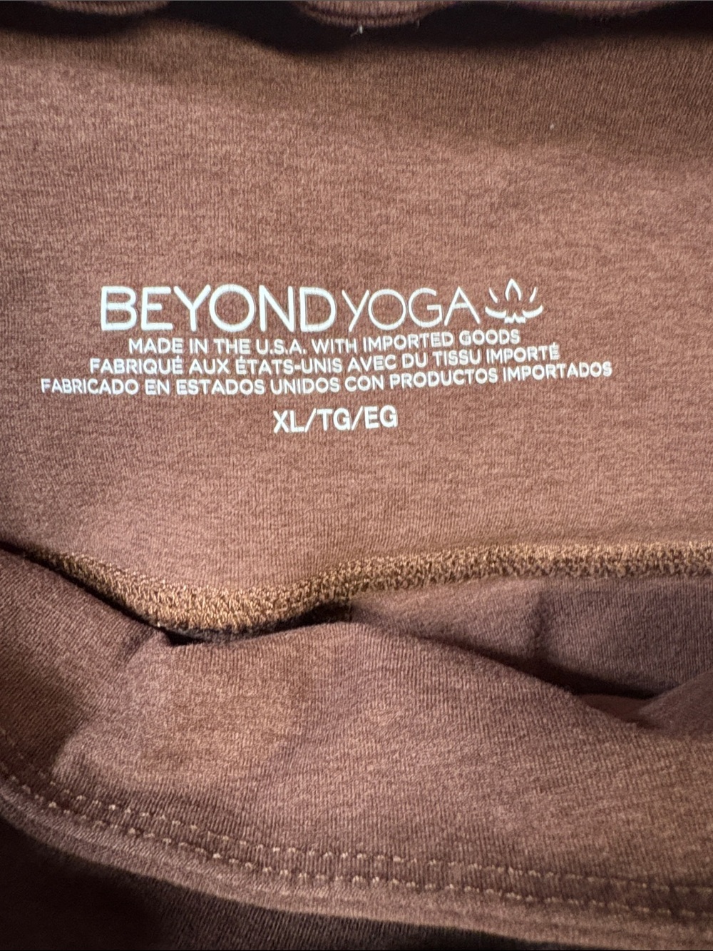 Beyond Yoga Spacedye At Your Leisure Midi Legging Bold Mocha Brown Size XL - Picture 4 of 4